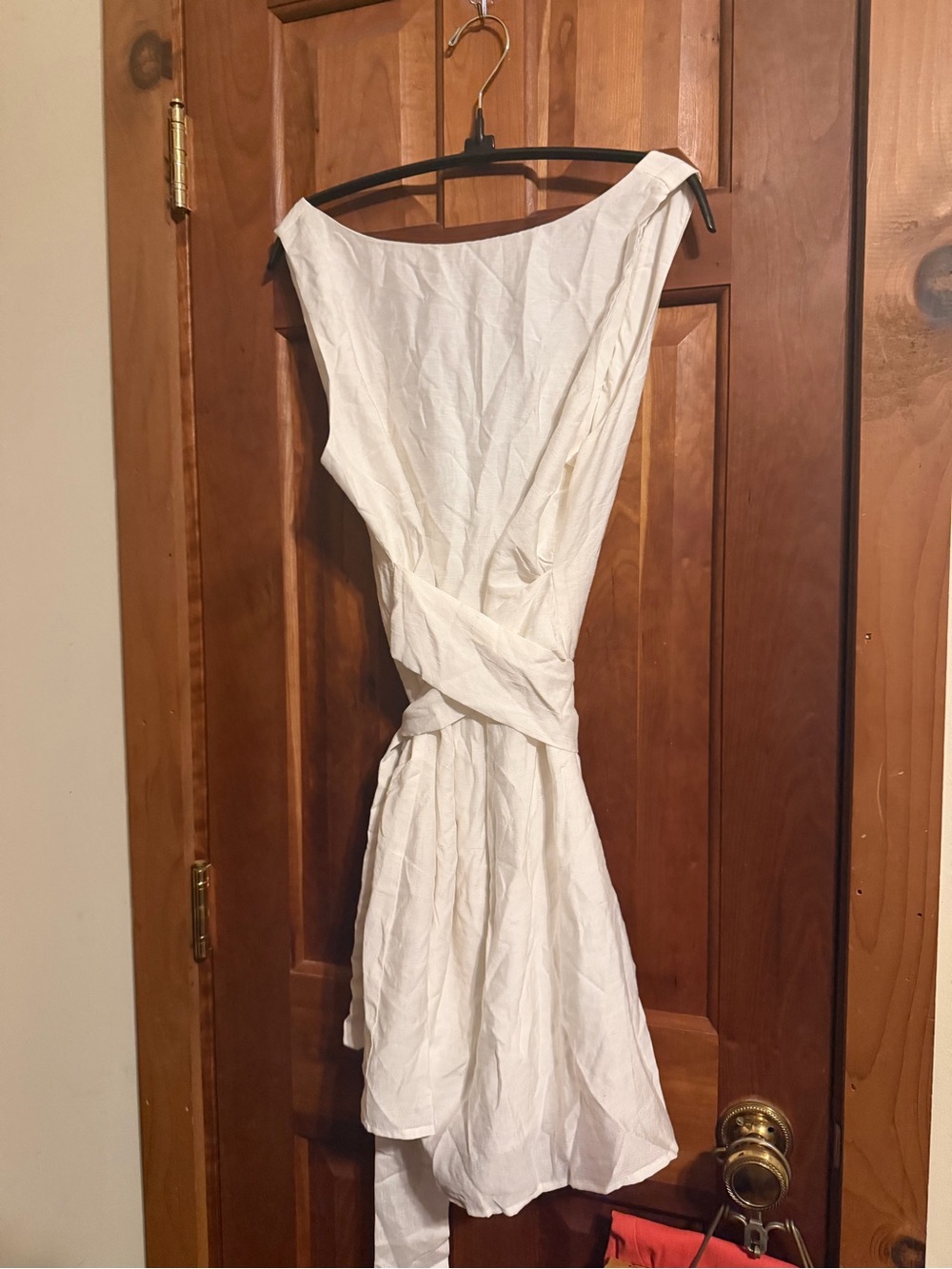 Cider Silky White Wrap Dress - Picture 2 of 7